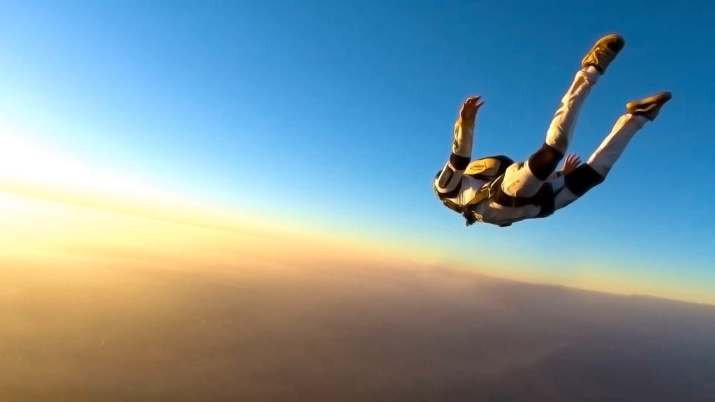 Banzai skydiving